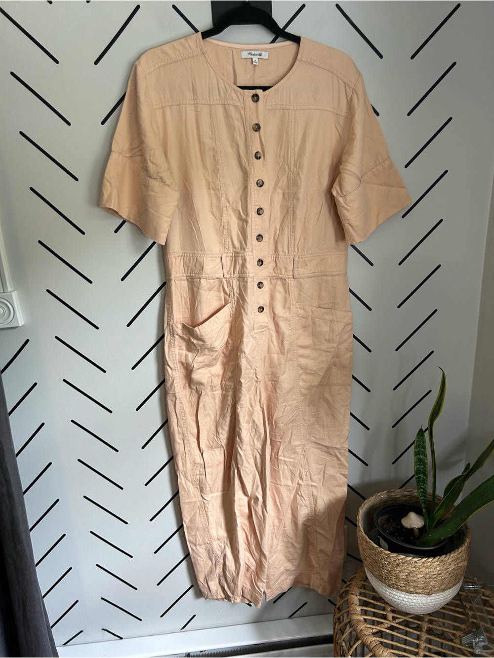 Madewell utility jumpsuit wide leg